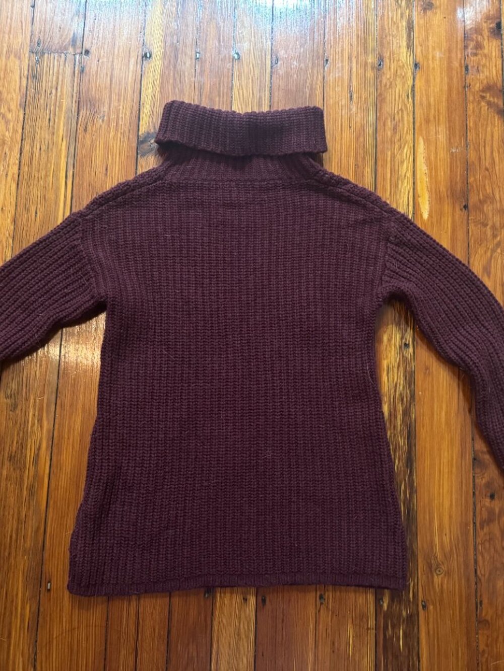 Roam Maroon Chunky Knit Turtleneck Sweater Sz S